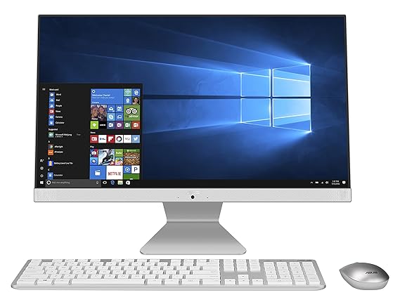 Open Box Unused Asus Aio V241, 60.45 cm (23.8") FHD, Intel Core i5 11th Gen All-in-One Desktop 8GB/1TB HDD + 256GB SSD/Office 2019/Windows 10/White/5.4 Kg V241EAK-WA008TS