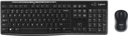 Open Box, Unused Logitech MK270r Wireless Combo Keyboard  Black