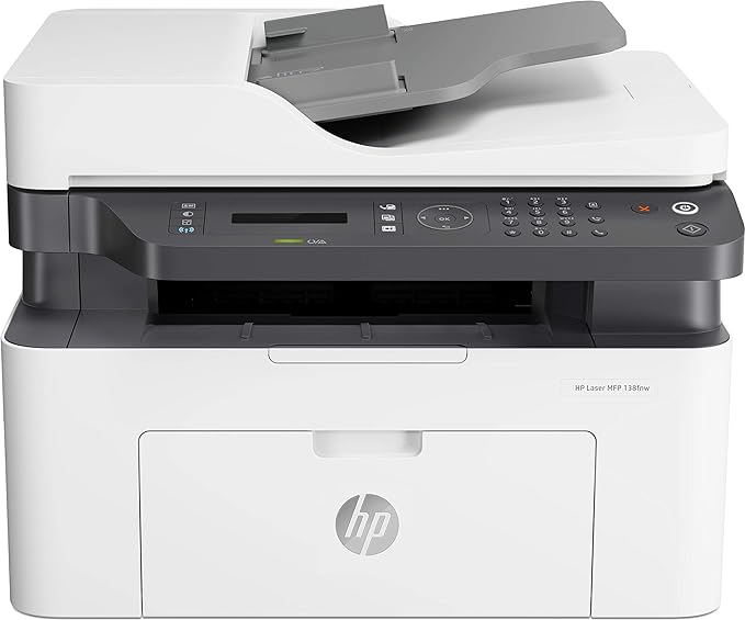 Open Box Unuse HP Laser MFP 138fnw, Wireless, Print, Copy, Scan, Fax, 40-Sheet ADF, Ethernet