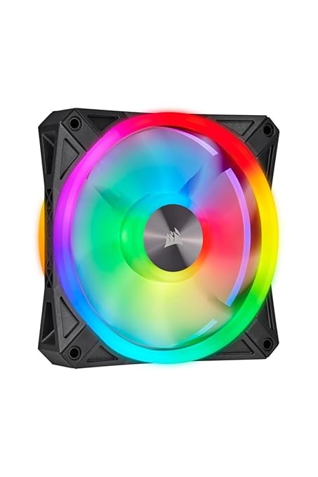 Open Box Unused Corsair QL Series, Ql120 RGB, 120mm RGB LED Fan, Triple Pack with Lighting Node Core