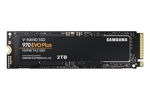 Open Box, Unused Samsung 970 EVO Plus SSD 2TB M.2 NVMe Interface Internal Solid State Drive with V-NAND Technology MZ-V7S2T0B/AM