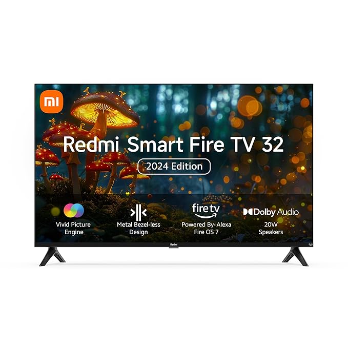 Open Box Unused Redmi 80 cm 32 inches F Series HD Ready Smart LED Fire TV L32MA-FVIN Black