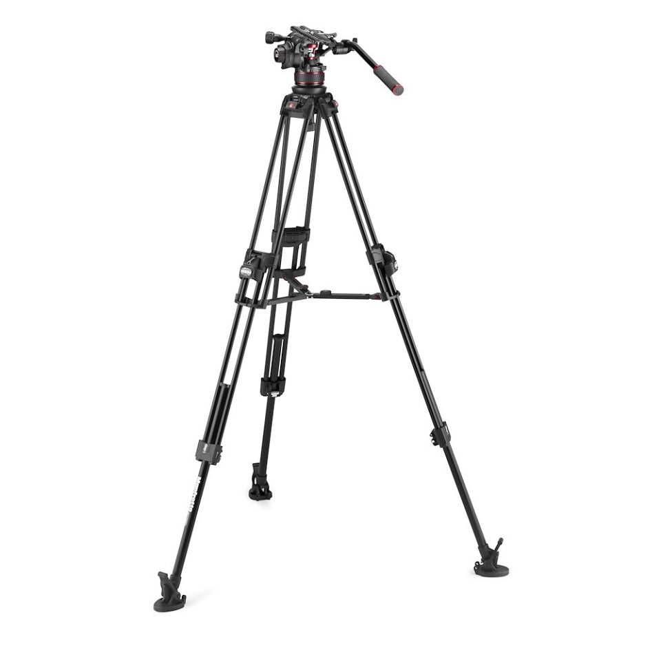 Manfrotto Nitrotech 612 series with 645 Fast Twin Alu Tripod MVK612TWINFA