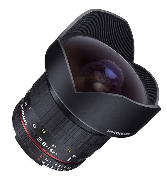 Used Samyang Sy14mae-N 14mm F/2.8 Ultra Wide Angle Prime Lens for Nikon AE Black