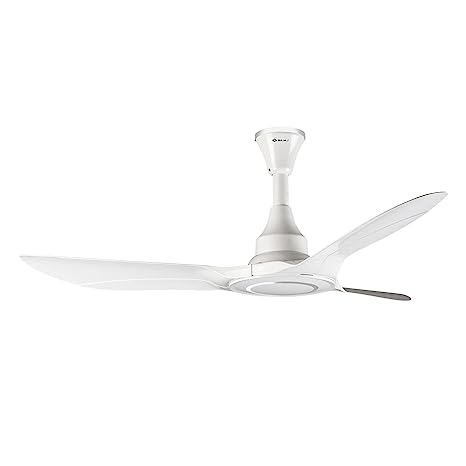 Bajaj Astor 1250mm White and Silver Chrome Ceiling Fan