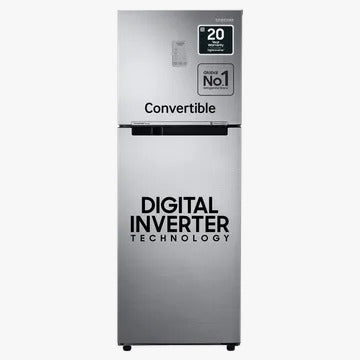 Open Box, Unused Samsung 253 L Frost Free Double Door 3 Star Convertible Refrigerator Elegant Inox, RT28T3743S8/HL