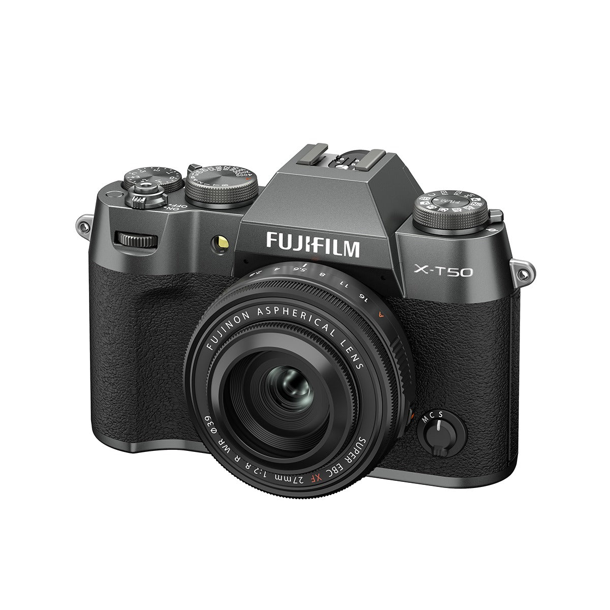 Fujifilm X-T50 Mirrorless Camera With XF27mmF2.8 II Charcoal