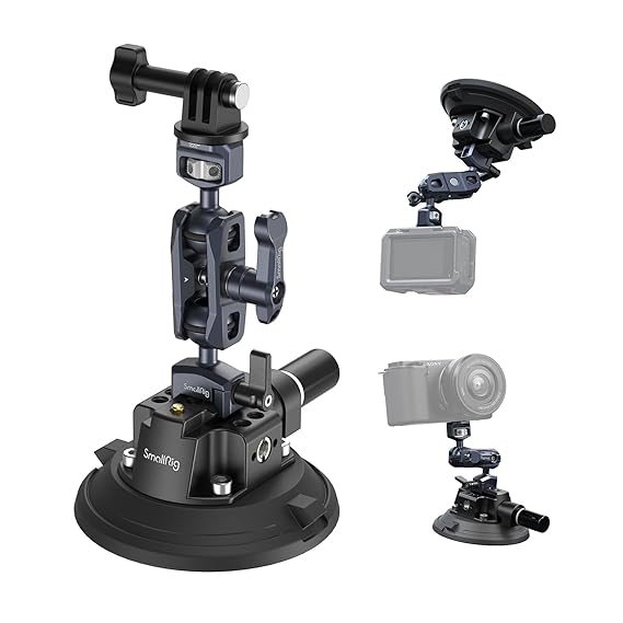SmallRig 4 Inch Suction Cup Camera Mount Kit for Vehicle Shooting 4236