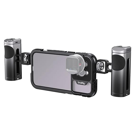 SmallRig Mobile Video Cage Kit Dual Handheld for iPhone 14 Pro  Max 4078