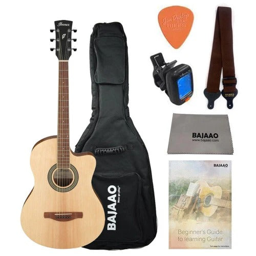 Ibanez MD39C Cutaway Acoustic Guitar with Gigbag, Strap, Picks, Tuner, Polishing Cloth & Ebook