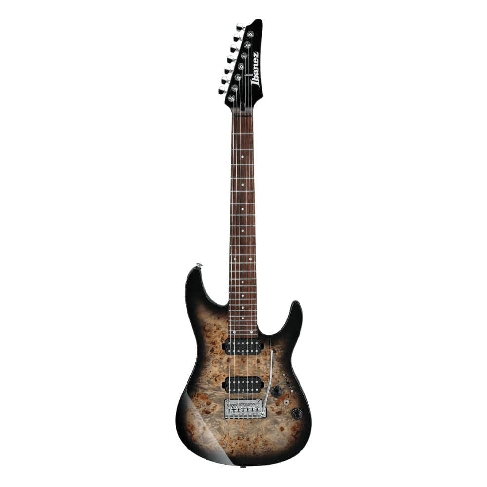 Ibanez AZ427P1PB Premium AZ Series 7 String Electric Guitar with Gigbag Charcoal Black Burst