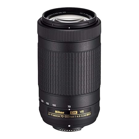 Used Nikon AF-P DX NIKKOR 70-300 mm f/4.5-6.3G ED VR Lens for DSLR Cameras Black