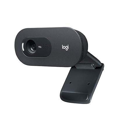 Open Box, Unused Logitech C505 HD Webcam 720p HD External USB Camera for Desktop or Laptop with Long-Range Microphone, Compatible with PC or Mac