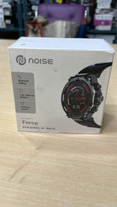 Open Box, Unused NoiseFit Force Rugged Round Dial Bluetooth Calling Smart Watch with 1.32" HD Screen Functional Crown