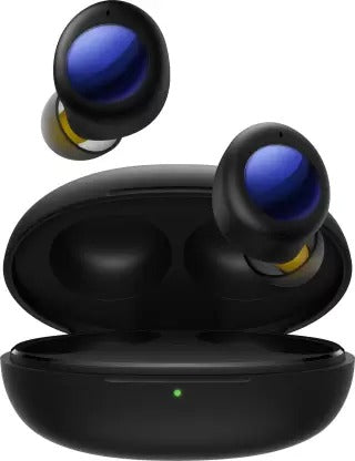 Open Box Unused Realme Buds Q2 with Active Noise Cancellation Bluetooth Headset Black In the Ear