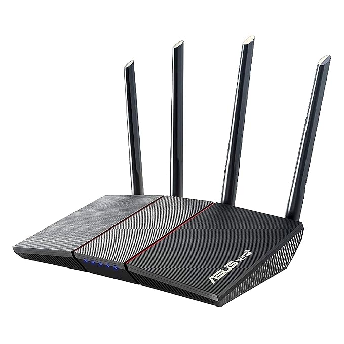 Open Box Unused Asus RT-AX55 AX1800 Dual Band WiFi 6 Black