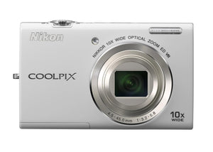 Open Box, Unused Nikon Coolpix S6200 Digital Camera with 10x Optical Zoom (White)