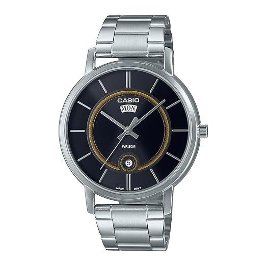 Casio Analog Black Dial Men's Watch A2051 MTP-B120D-1AVDF