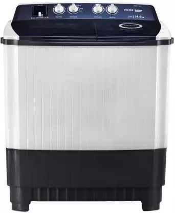 Open Box Unused Voltas Beko by A Tata Product 14 kg Semi Automatic Top Load Washing Machine Grey White WTT140AGRT
