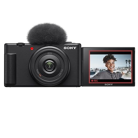 Open Box, Unused Sony ZV-1F Vlog Camera for Content Creators and Vloggers with Ultra-Wide 20mm Prime Lens