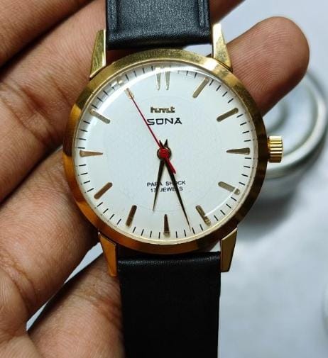 Vintage HMT Sona Para Shock 17 Jewels Watch Code 0.U12