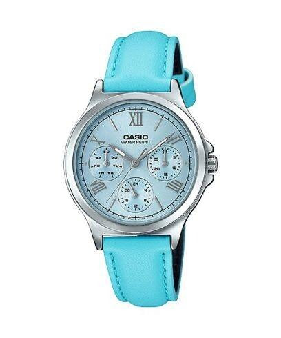 Casio Enticer Ladies Analog Blue Dial Women's Watch A1701 LTP-V300L-2A3UDF