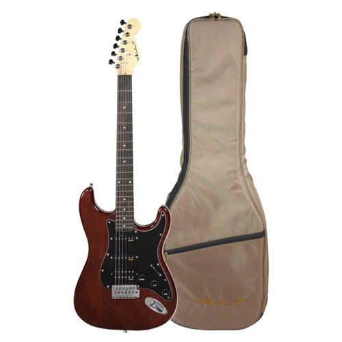 Vault Performer Pro ST 6 String Solid Mahogany Electric Guitar with Gigbag