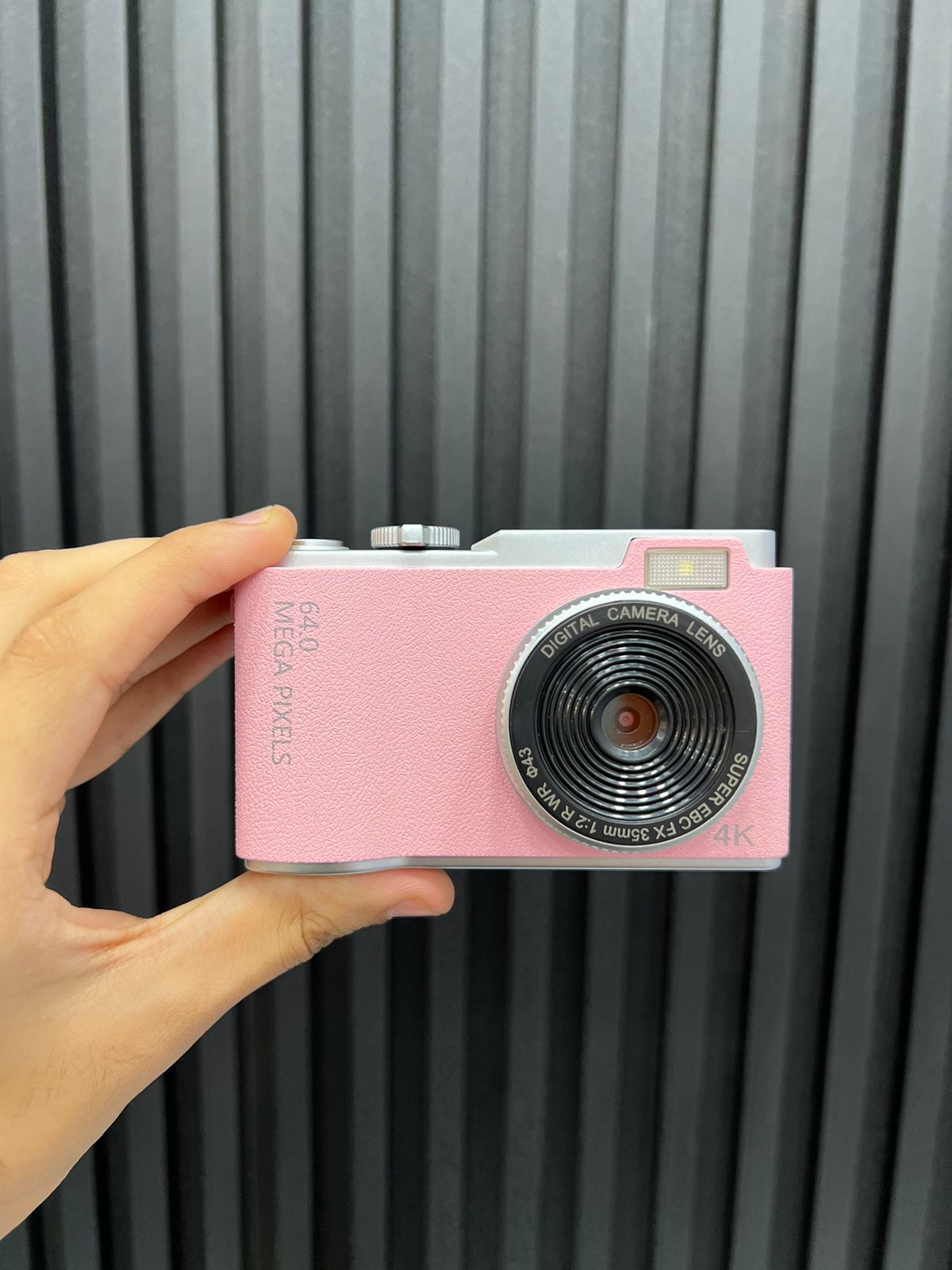 Vintage LK003 2.4 inch Dual-lens 4K HD CCD Camera Retro Kids Camera Pink