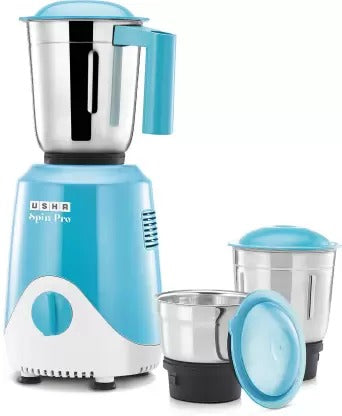 Open Box,Unused Usha SN500 MX3_ Spin Pro 500 W Mixer Grinder 3 Jars, Multicolor