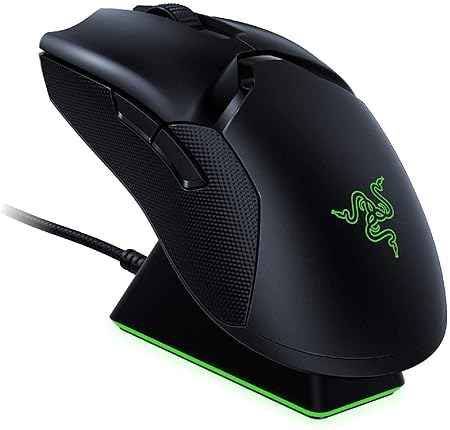 Open Box, Unused Razer Viper Ultimate Hyperspeed Lightest Wireless Gaming Mouse & RGB Charging Dock: Fastest Gaming Mouse Switch 20K DPI Optical Sensor Chroma Lighting 8 Programmable Buttons 70 Hr Battery