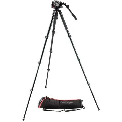 Manfrotto MVK504AQ 504 Fluid Video Head & Alu Single Leg Tripod