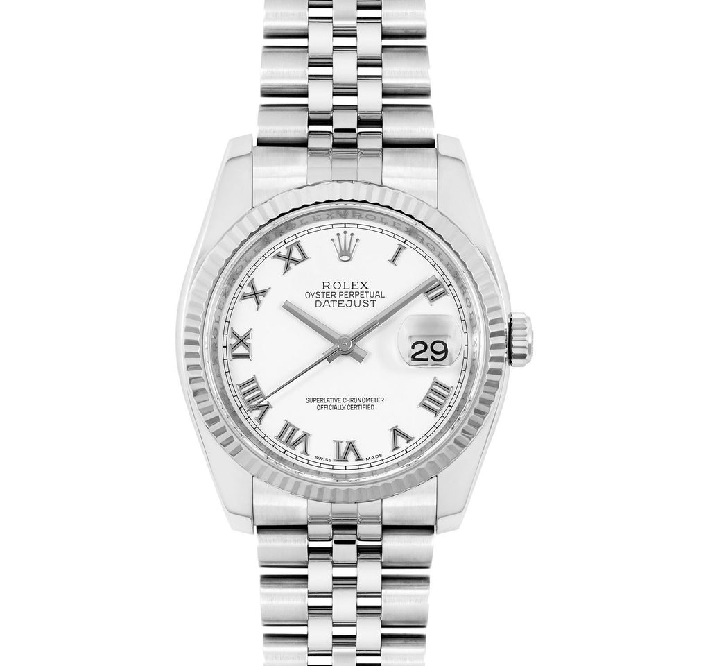 Pre Owned Rolex Datejust Unisex Watch 116234-WHTROM