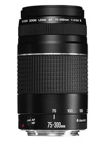 Load image into Gallery viewer, Used Canon EF 75-300 mm f/4-5.6 III Telephoto Zoom Lens for Canon SLR Cameras Black
