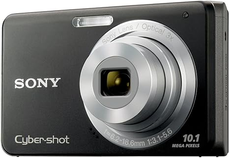 Sony Cybershot DSC-W180 10.1MP Digital Camera with 3x SteadyShot Stabilized Zoom and 2.7-inch LCD Black