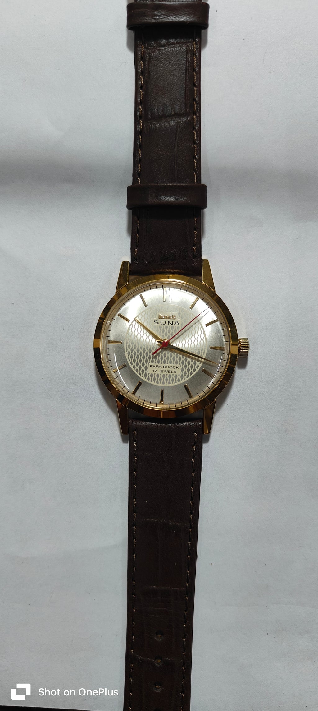 Vintage HMT Sona White 1980's Watch 1.9