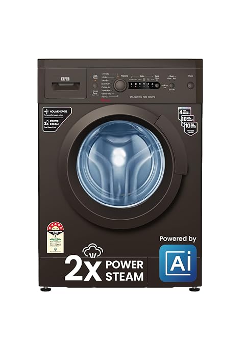 Open Box, Unused IFB 7 Kg 5 Star with 2X Power Steam, AI Powered, Fully Automatic Front Load Washing Machine DIVA AQUA MXS 7010