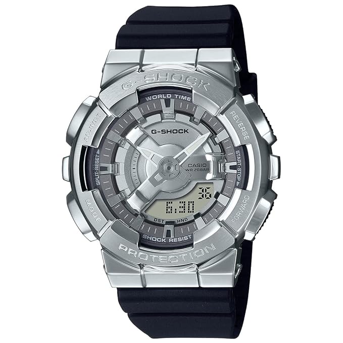 Casio G-Shock Analog-Digital Silver Dial Women G1314 GM-S110PG-1ADR