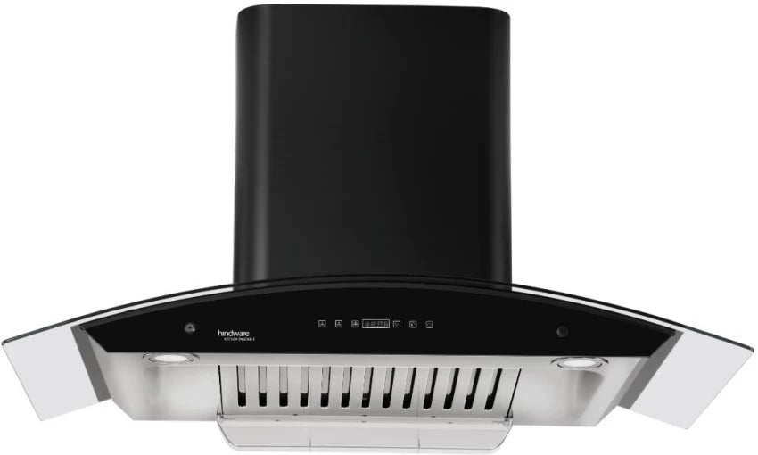 Open Box, Unused Hindware Nevio 90 BLK Auto-Clean Auto Clean Wall Mounted Black 1200 CMH/m3/h Chimney