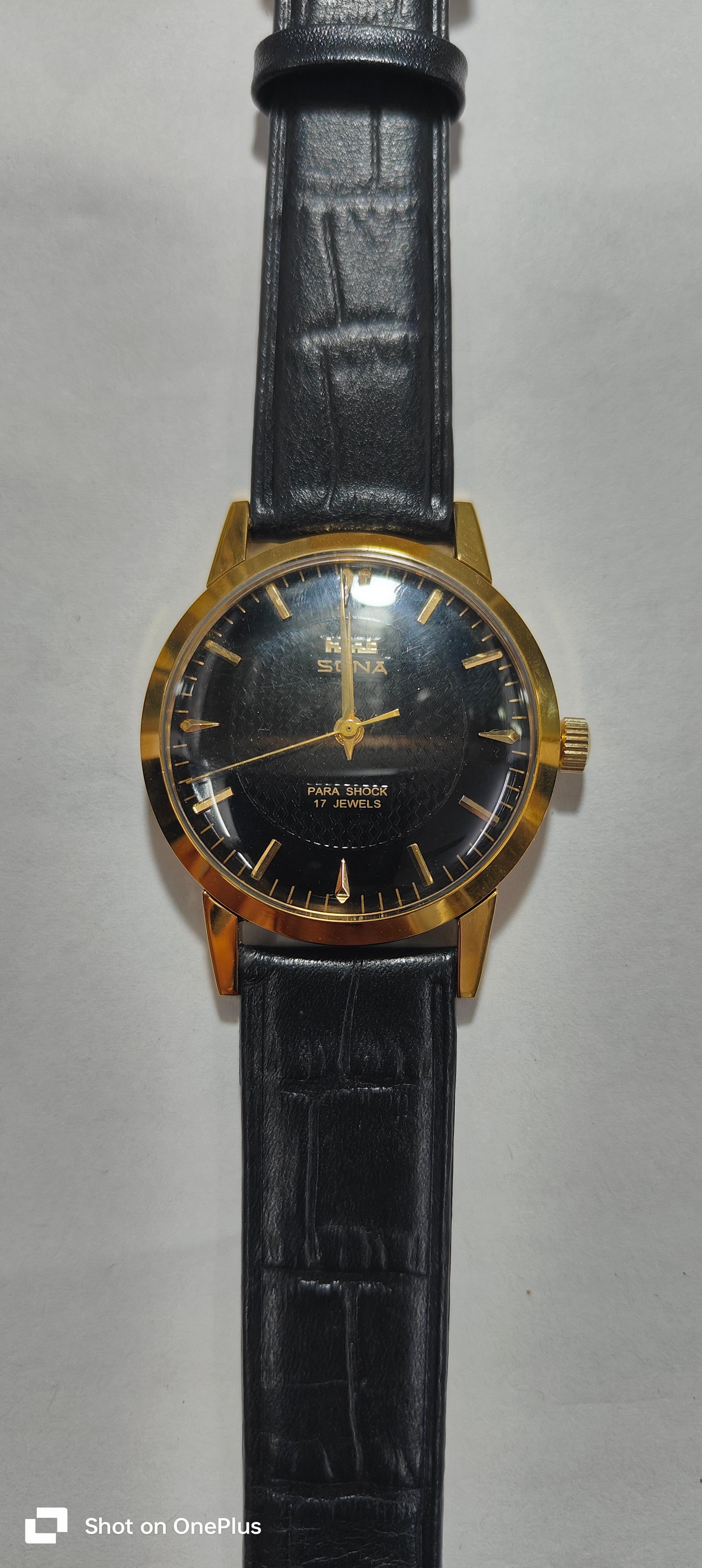 Vintage HMT Sona Black 1980's Watch 1.11