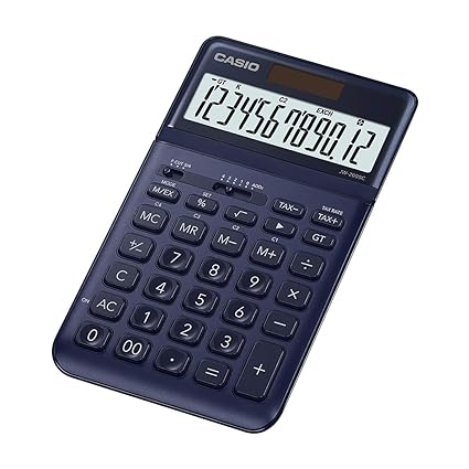 Open Box Unused Casio JW-200SC-NY Premium & Stylish Calculator Dark Blue Pack of 2