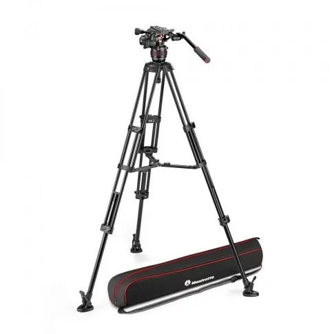 Manfrotto MVK608TWINMA Nitrotech 608 Video Head, Alu Twin Leg Tripod Ms