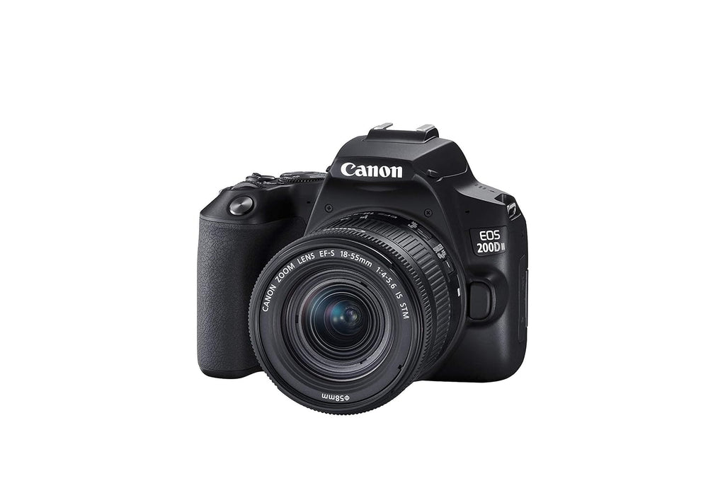 Used Canon EOS 200D II 24.1MP Digital SLR Camera + EF-S 18-55mm f4 is STM Lens