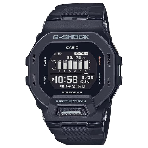 Casio G-Shock Digital Black Dial Men GBD-200-1 Watch