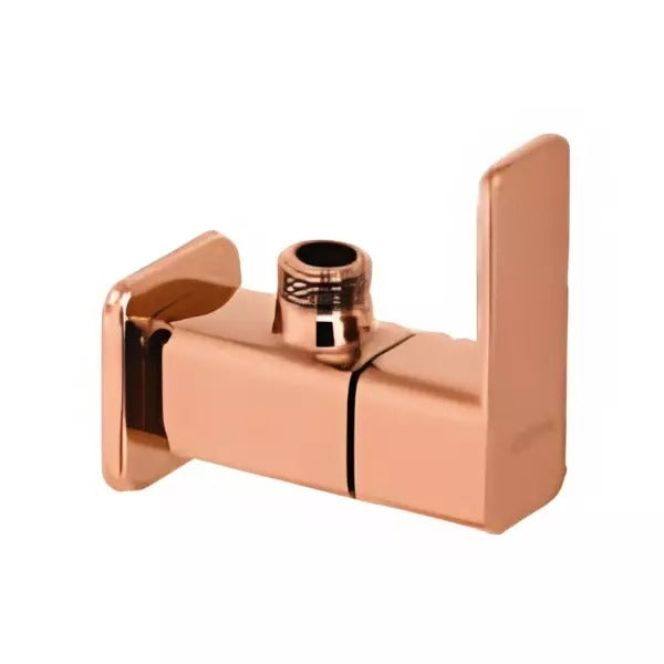 Cera Ruby Single Lever Wall Mount Angle Cock with Wall Flange Rose Gold F1005201RG