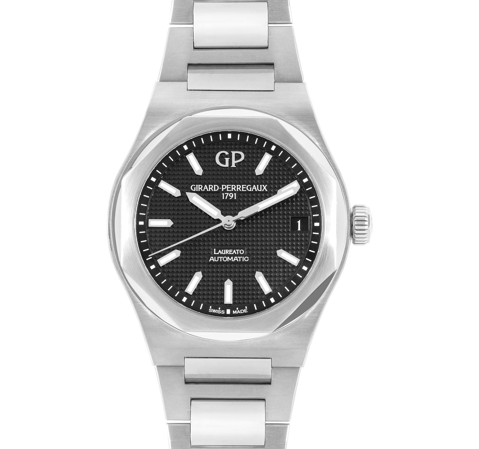 Pre Owned Girard-Perregaux Laureato Men Watch 81010-11-634-11A-G22A