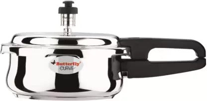 Open Box, Unused Butterfly Curve 5.5 L Induction Bottom Pressure Cooker Stainless Steel