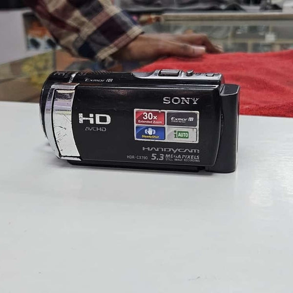 Used Sony Handycam Hdr-cx190 Camcorder 30x Zoom Mega