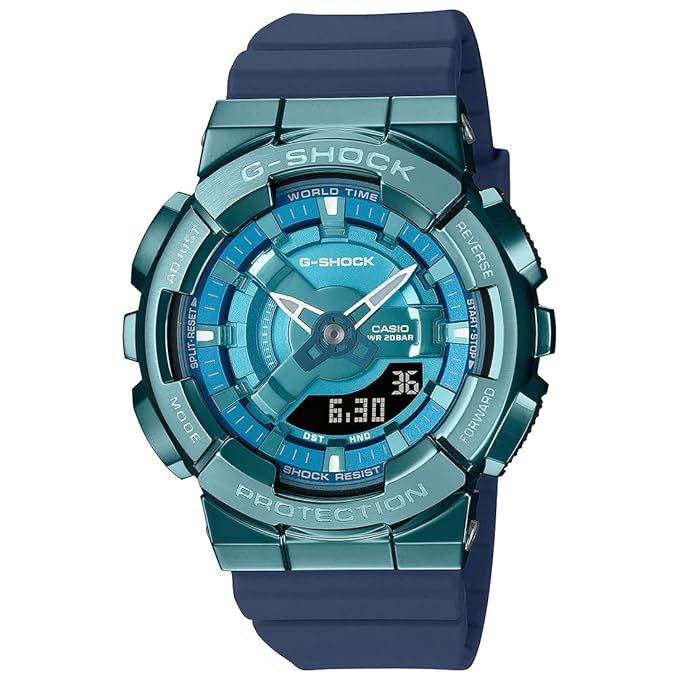 Casio G-Shock Analog-Digital Blue Dial Women Watch G1316 GM-S110LB-2ADR