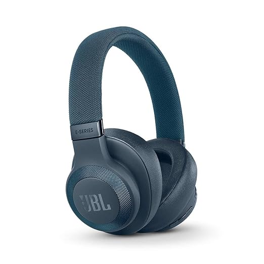 Open Box Unused JBL E65BTNC by Harman Wireless Over-Ear Active Noise Cancelling Headphones with Mic Blue