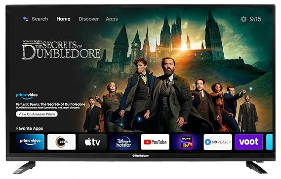 Open Box Unused Westinghouse 106 cm 43 inches Full HD Smart Certified Android LED TV WH43SP99 Black